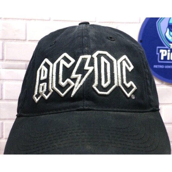 AC/DC Thunderstruck Black Cotton Hat Adjustable One Size Rock Band Logo Cap - Picture 2 of 8